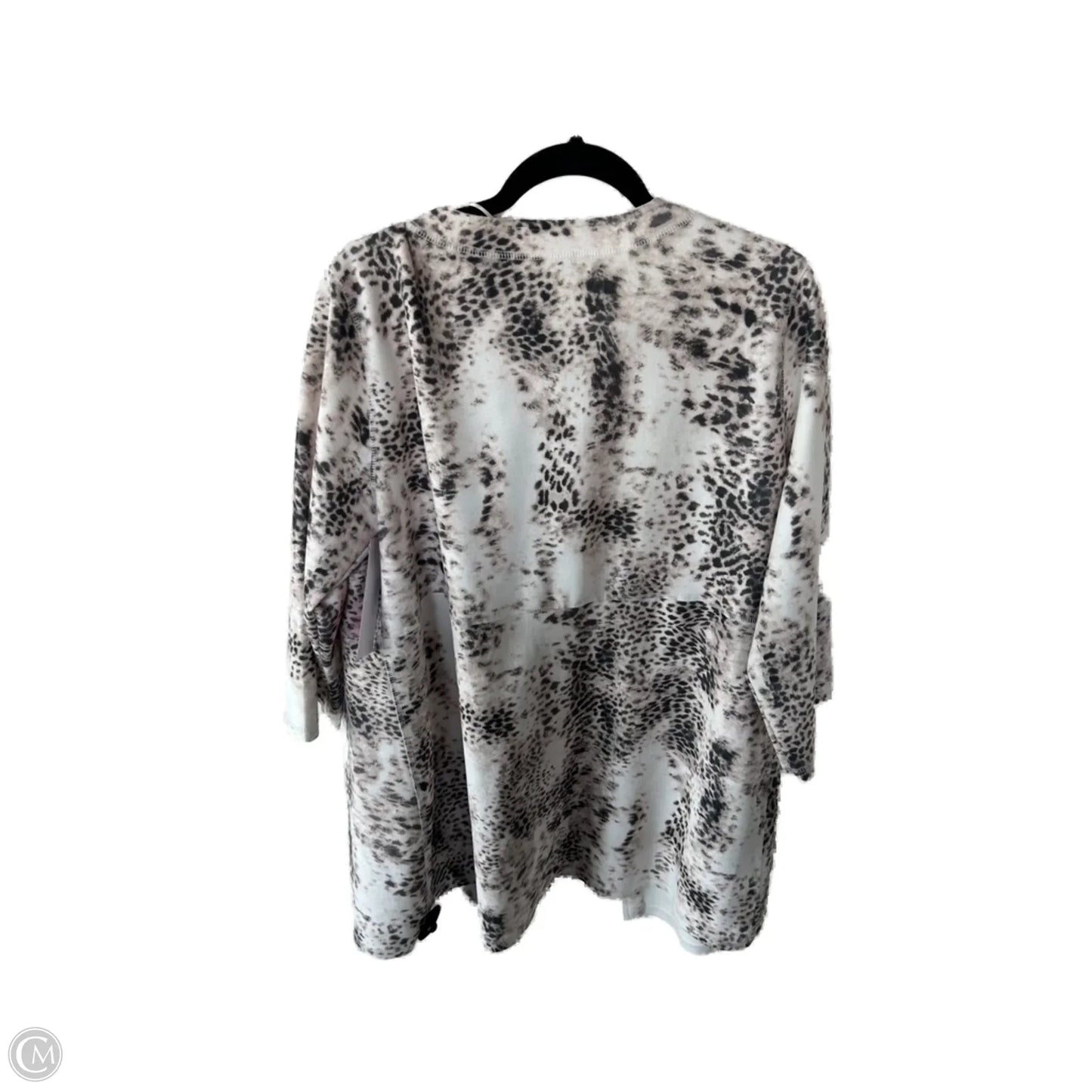 Cardigan By Philosophy In Black & White, Size: 1x