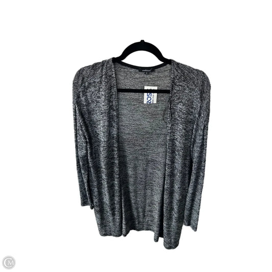 Sweater Cardigan By Ambiance Apparel In Black & White, Size: M