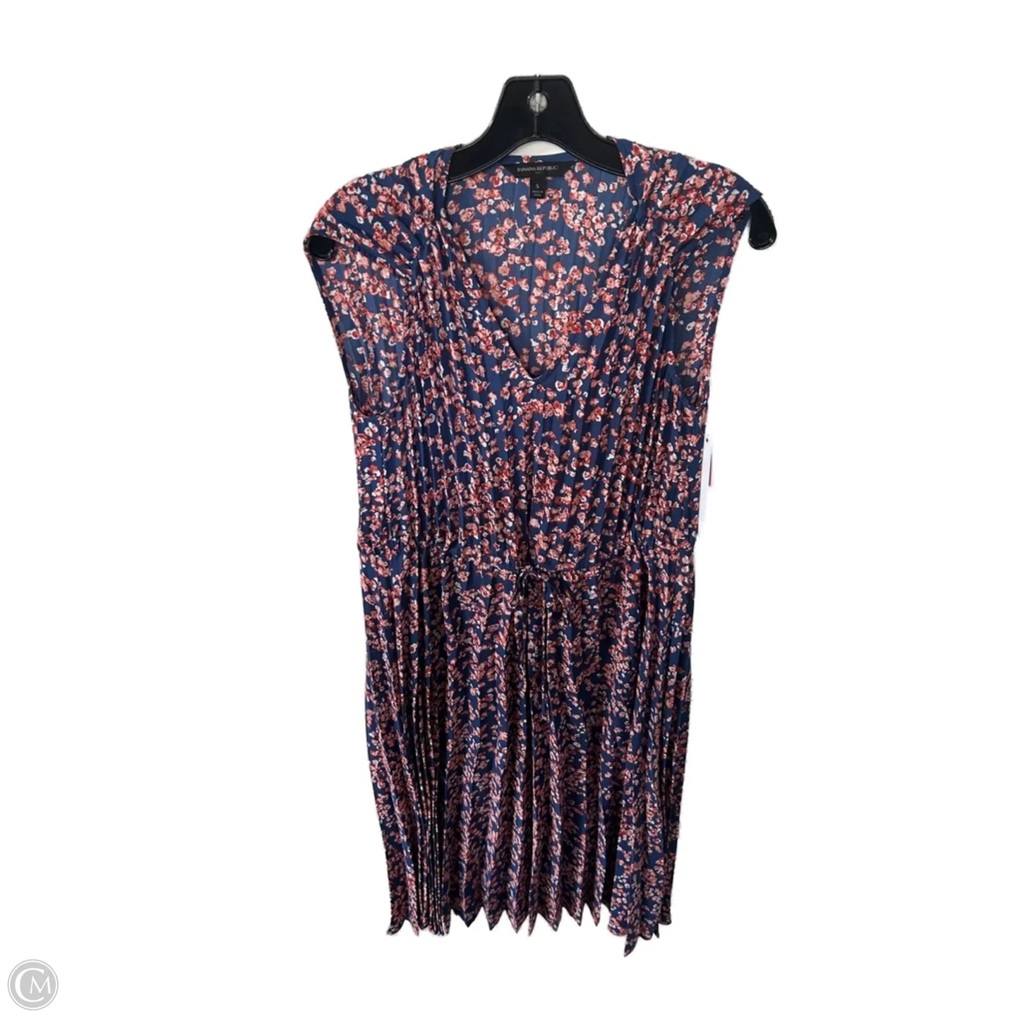 Dress Casual Midi By Banana Republic In Blue & Orange, Size: S