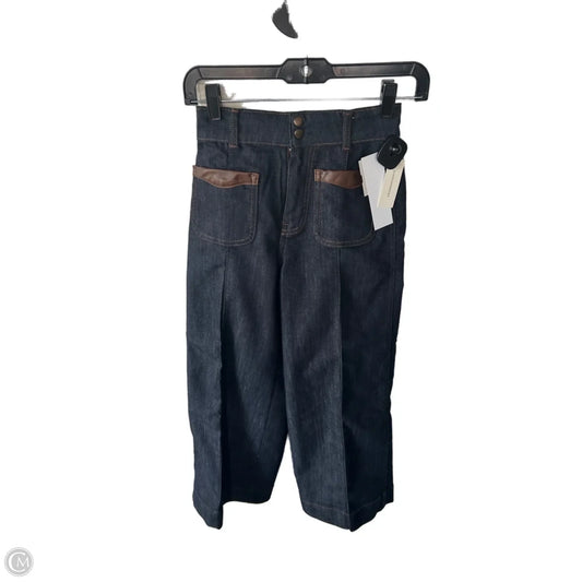 Jeans Wide Leg By Maeve In Blue Denim, Size: 0