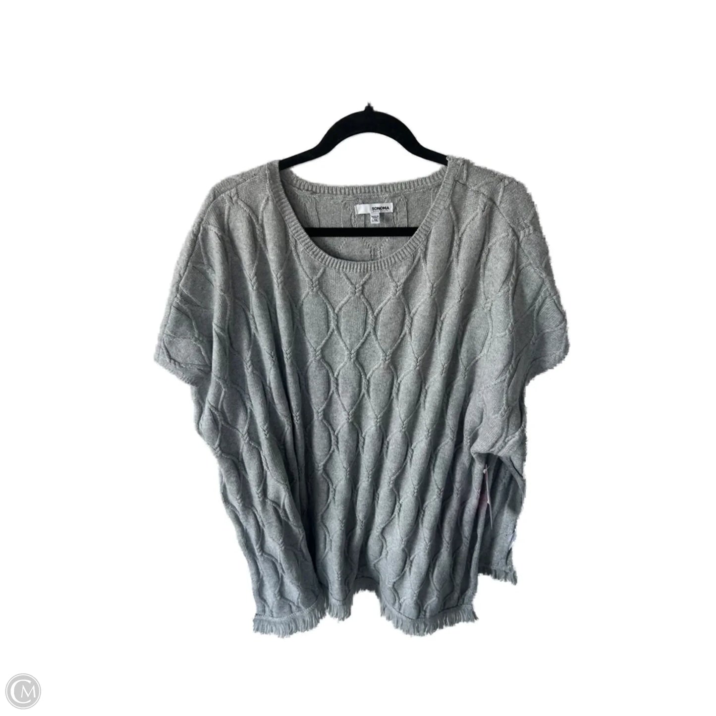 Sweater Short Sleeve By Sonoma In Grey, Size: L