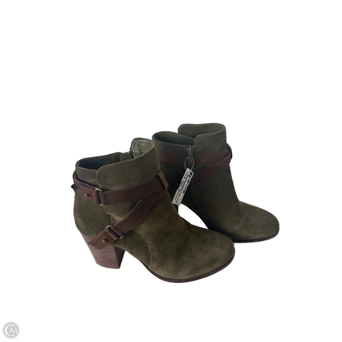 Boots Ankle Heels By Gianni Bini In Green, Size: 9