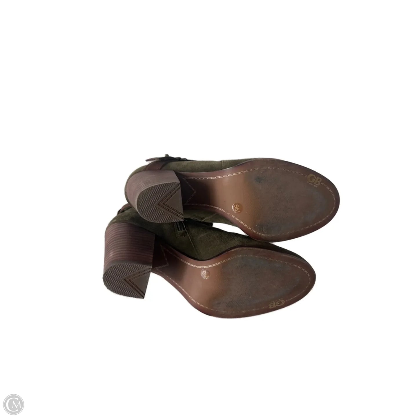 Boots Ankle Heels By Gianni Bini In Green, Size: 9