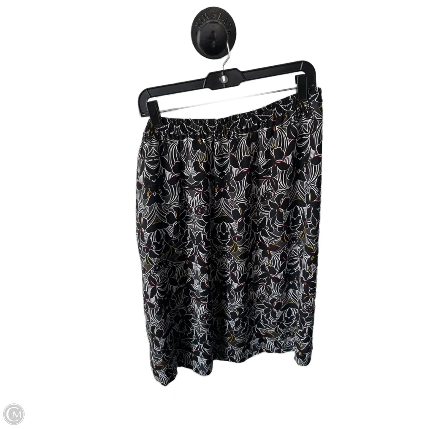 Skirt Midi By Classiques Entier In Black & White, Size: 14