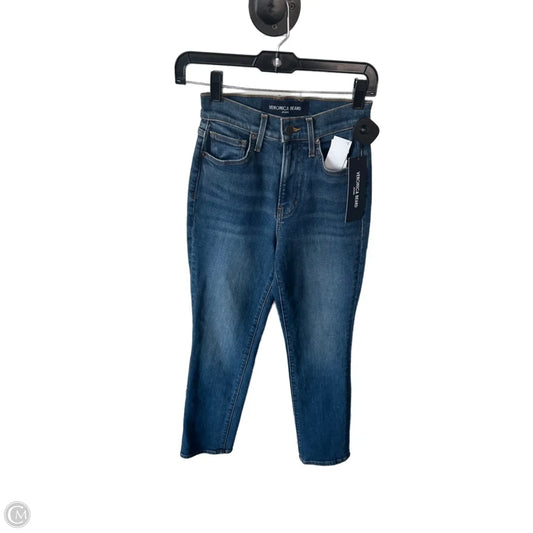 Jeans Straight By Veronica Beard In Blue Denim, Size: 0