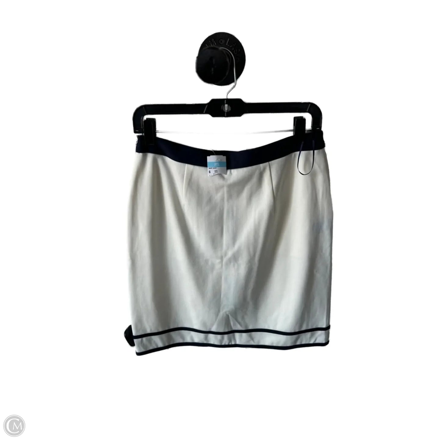 Skirt Mini & Short By J Mclaughlin In Blue & Cream, Size: 6