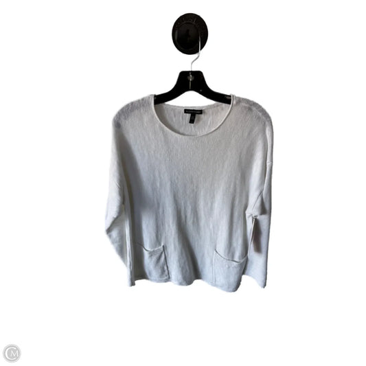 Sweater By Eileen Fisher In White, Size: M