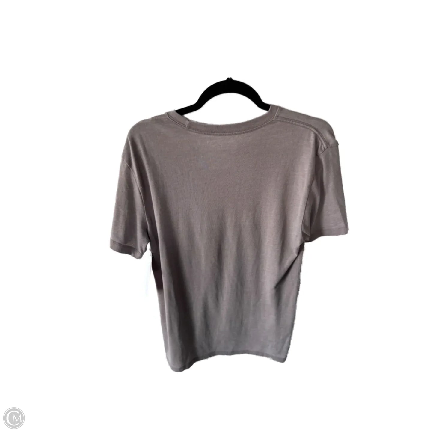 Top Short Sleeve Basic By Lucky Brand In Brown, Size: S