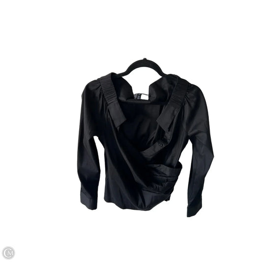 Top Long Sleeve By White House Black Market In Black, Size: L
