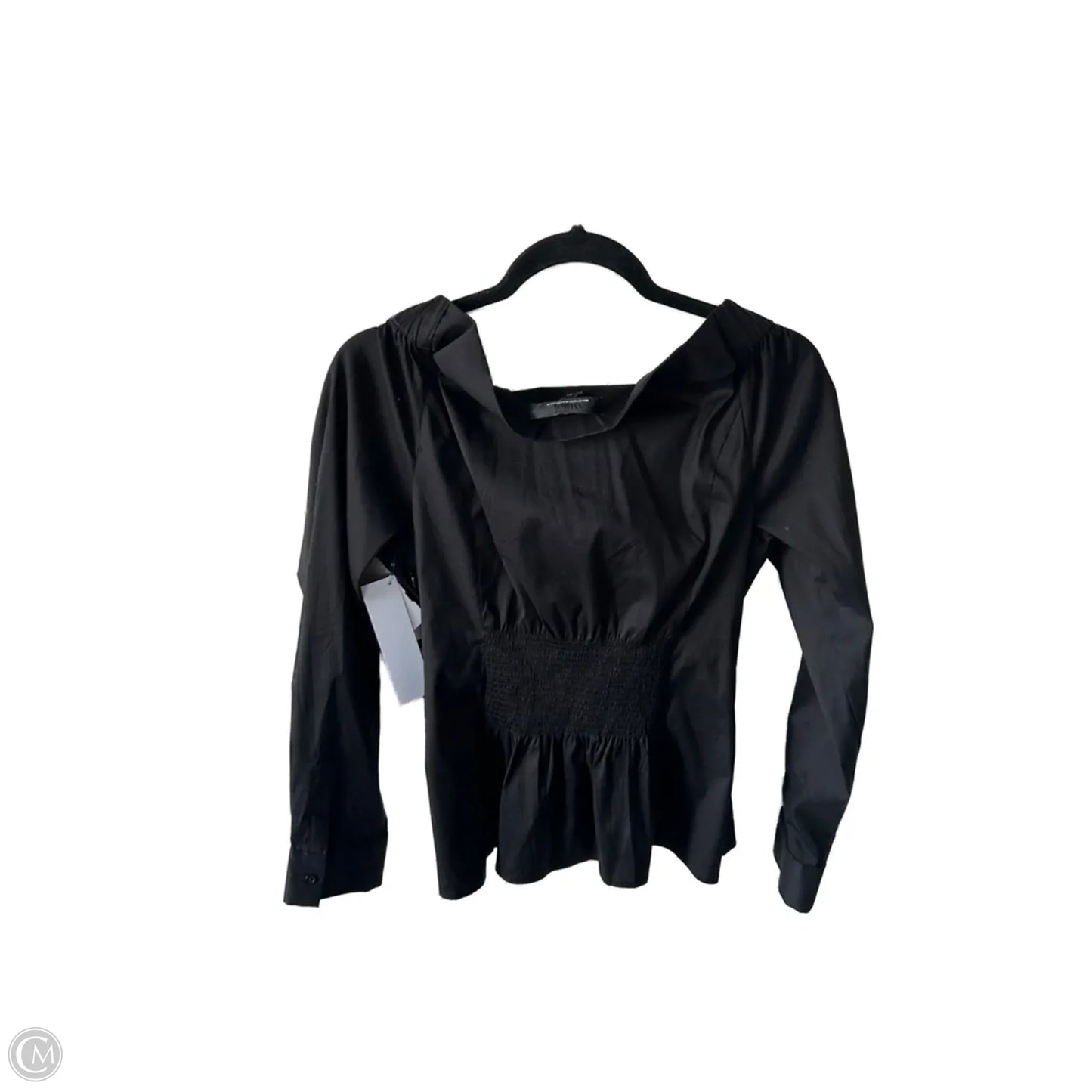 Top Long Sleeve By White House Black Market In Black, Size: L