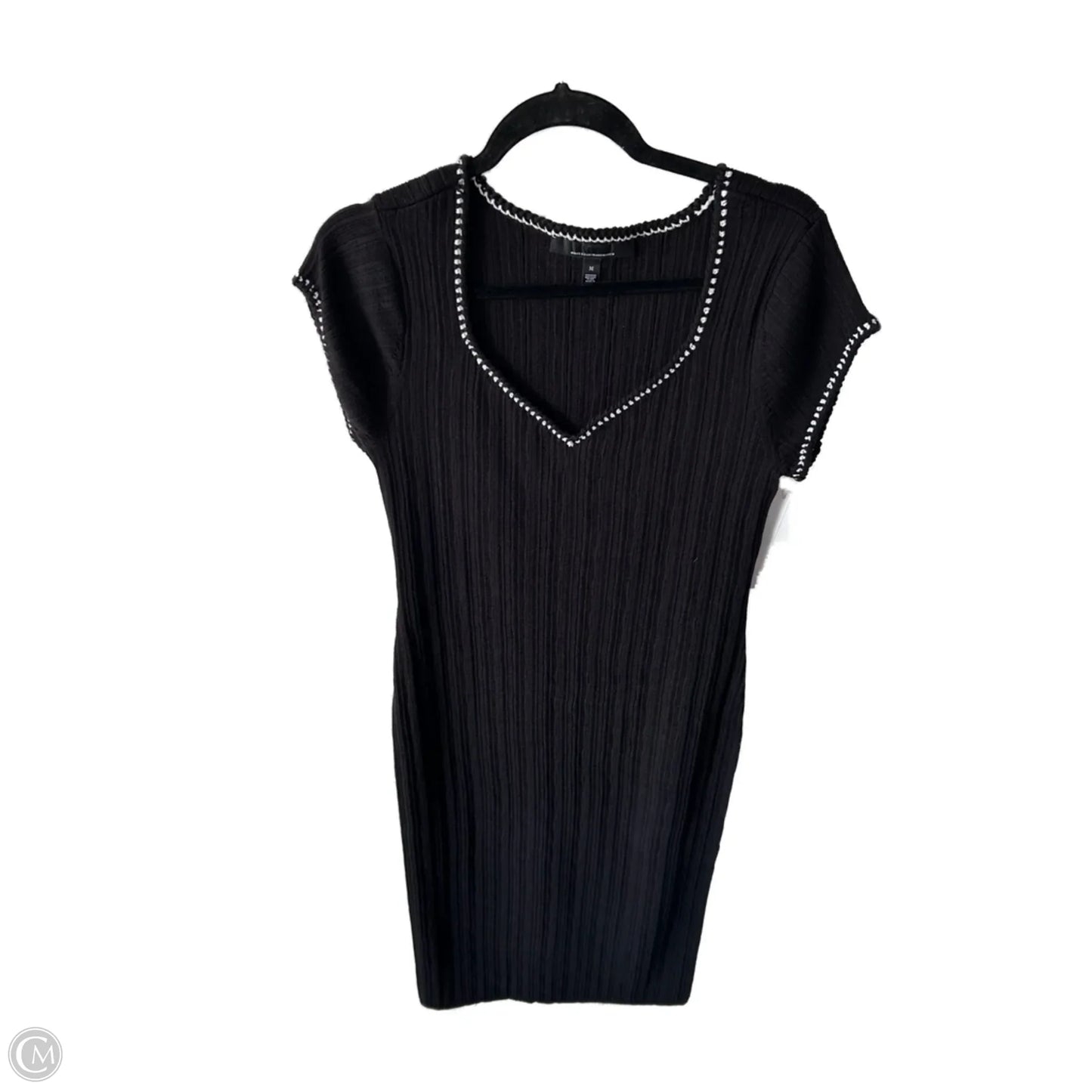 Dress Casual Midi By White House Black Market In Black, Size: M