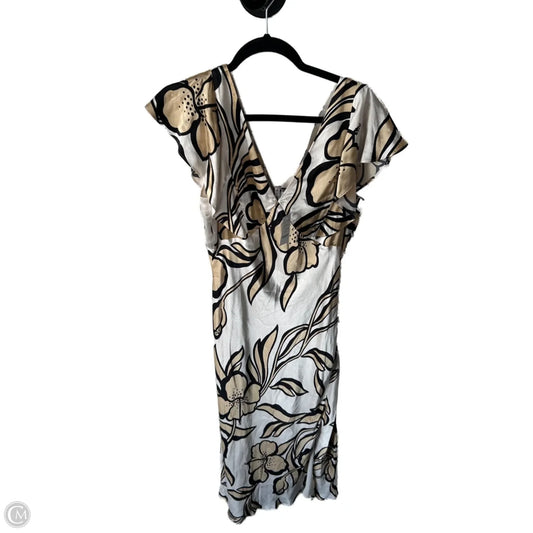 Dress Casual Maxi By White House Black Market In Black & Cream, Size: M