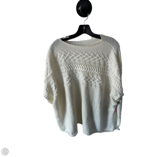 Sweater Short Sleeve By Lc Lauren Conrad In Cream, Size: Osfm