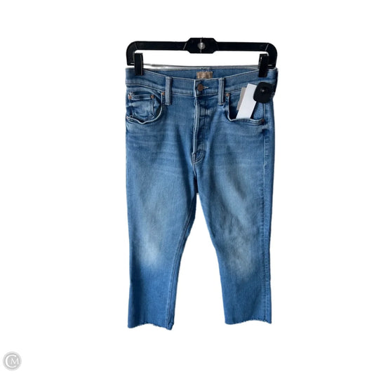 Jeans Straight By Mother In Blue Denim, Size: 4