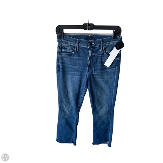 Jeans Cropped By Mother In Blue Denim, Size: 6