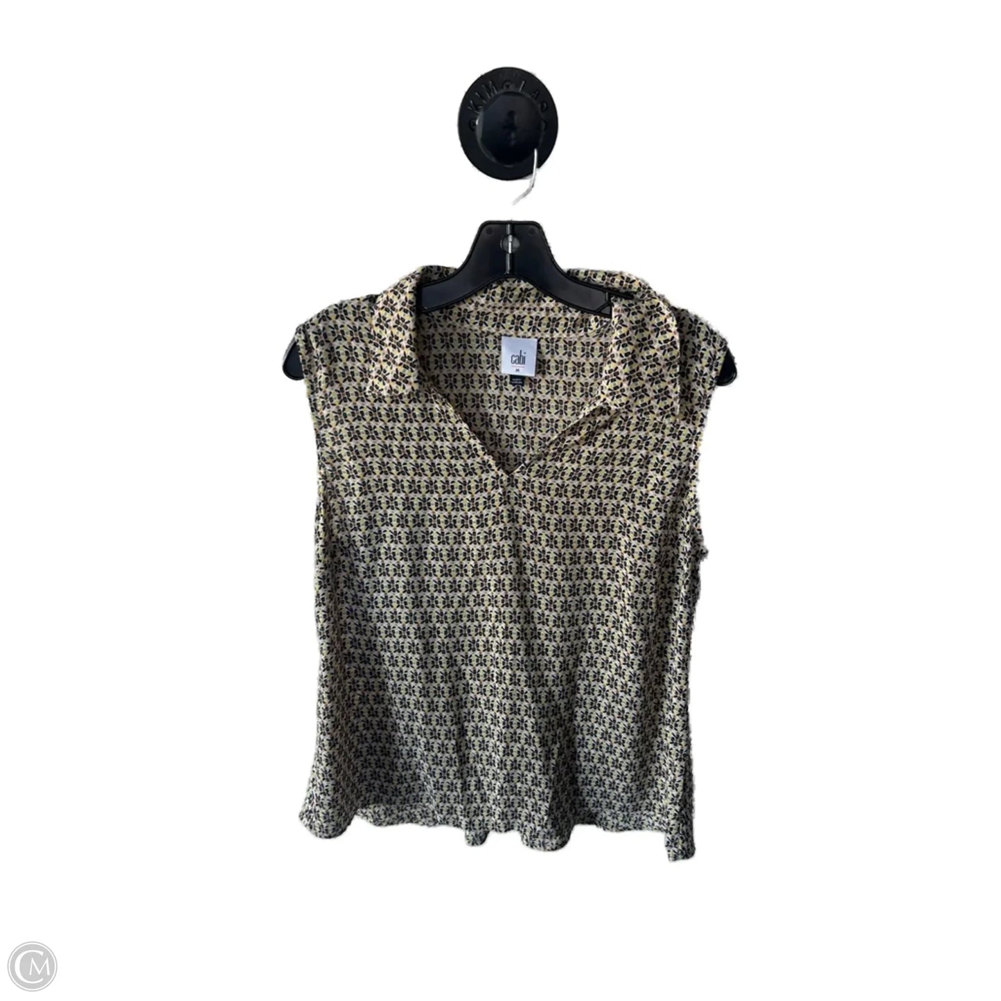 Top Sleeveless By Cabi In Yellow, Size: M