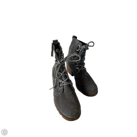 Boots Ankle Heels By Sorel In Grey, Size: 8