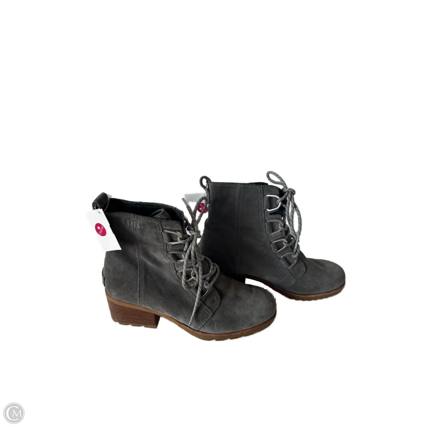 Boots Ankle Heels By Sorel In Grey, Size: 8