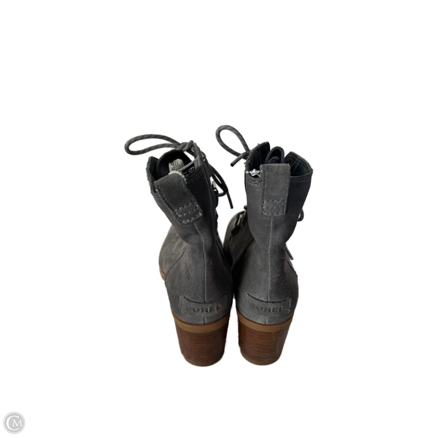 Boots Ankle Heels By Sorel In Grey, Size: 8