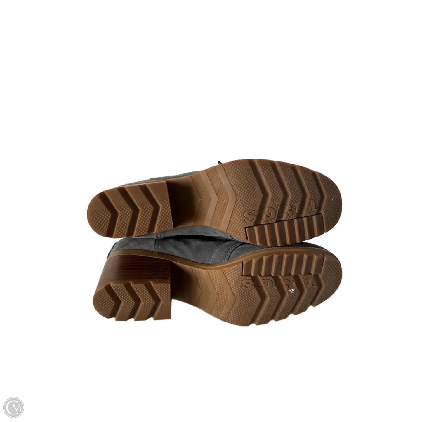 Boots Ankle Heels By Sorel In Grey, Size: 8