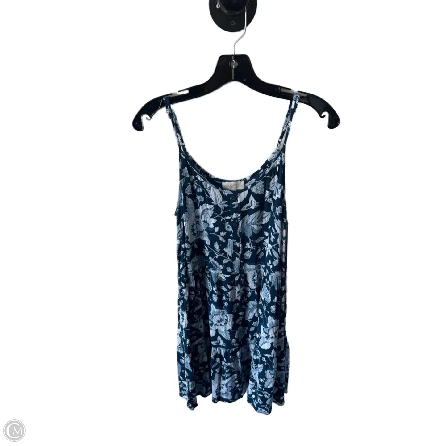 Dress Casual Short By Loft In Blue & White, Size: M