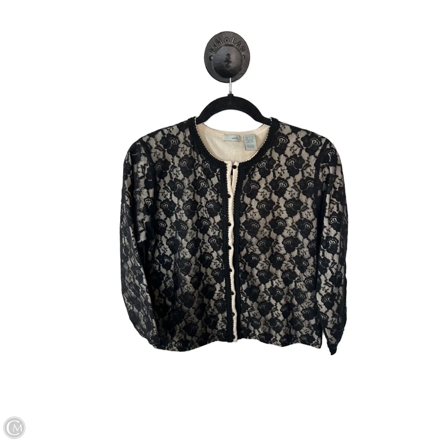 Sweater Cardigan By Odille In Black, Size: L