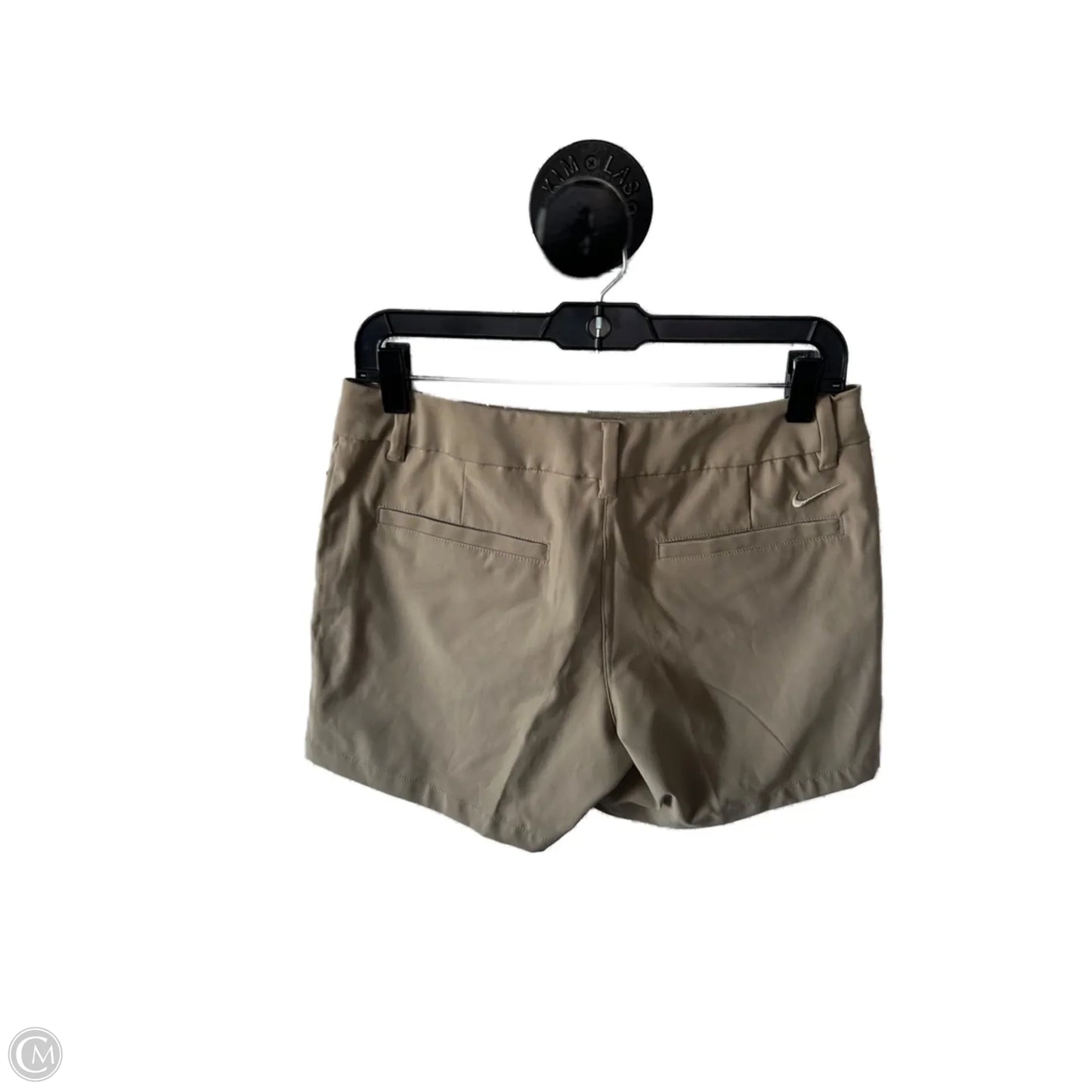 Athletic Shorts By Nike Apparel In Tan, Size: 4