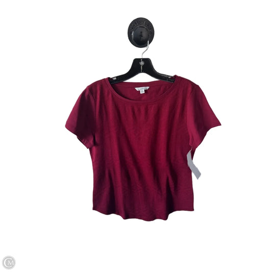 Top Short Sleeve Basic By L.l. Bean In Red, Size: S