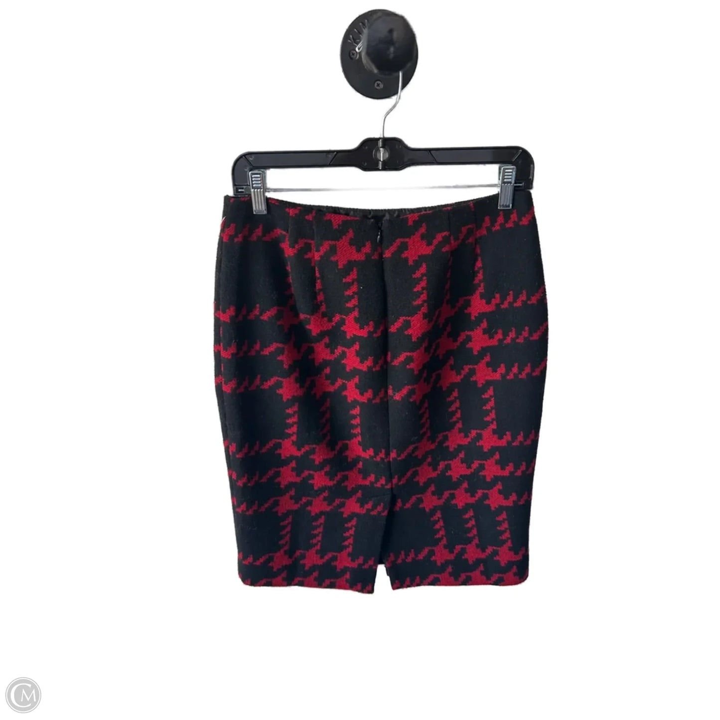 Skirt Midi By Talbots In Black & Red, Size: 4