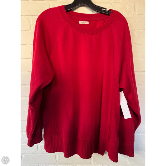 Sweatshirt Crewneck By Maurices In Red, Size: Xl