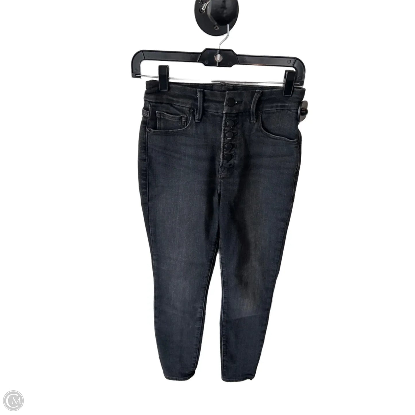 Jeans Skinny By Good American In Black Denim, Size: 2