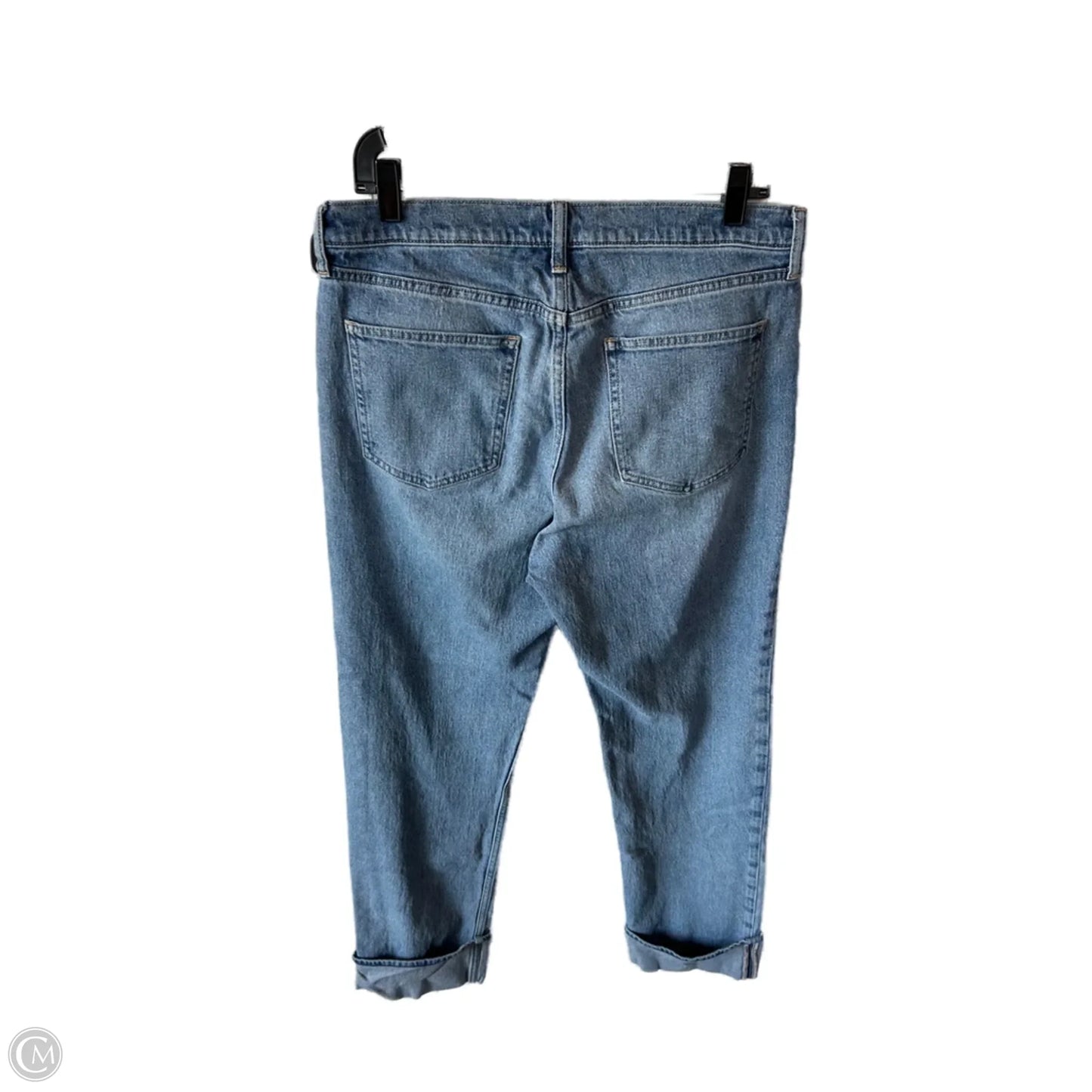 Jeans Straight By Gap In Blue Denim, Size: 14