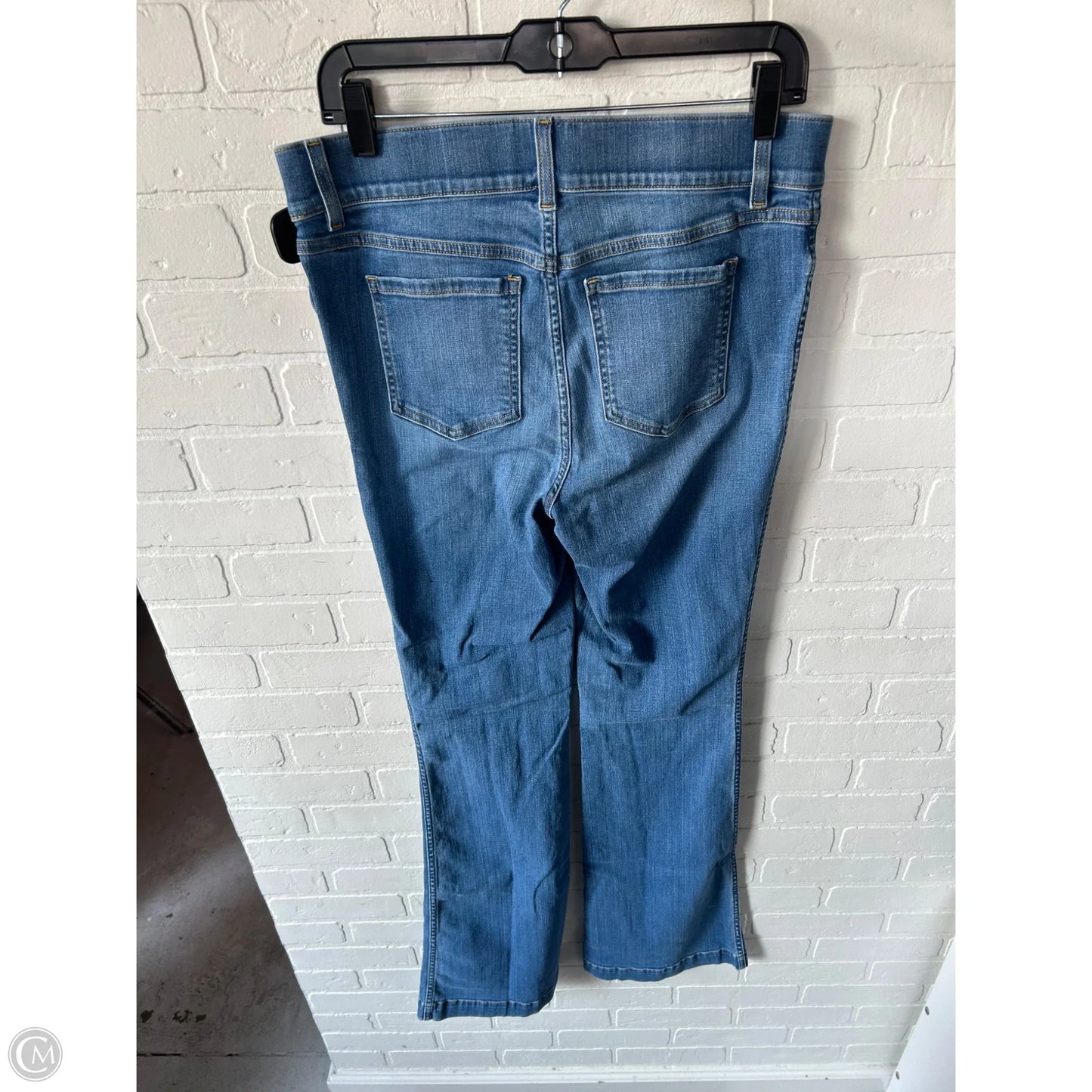 Jeans Flared By Spanx In Blue Denim, Size: 12