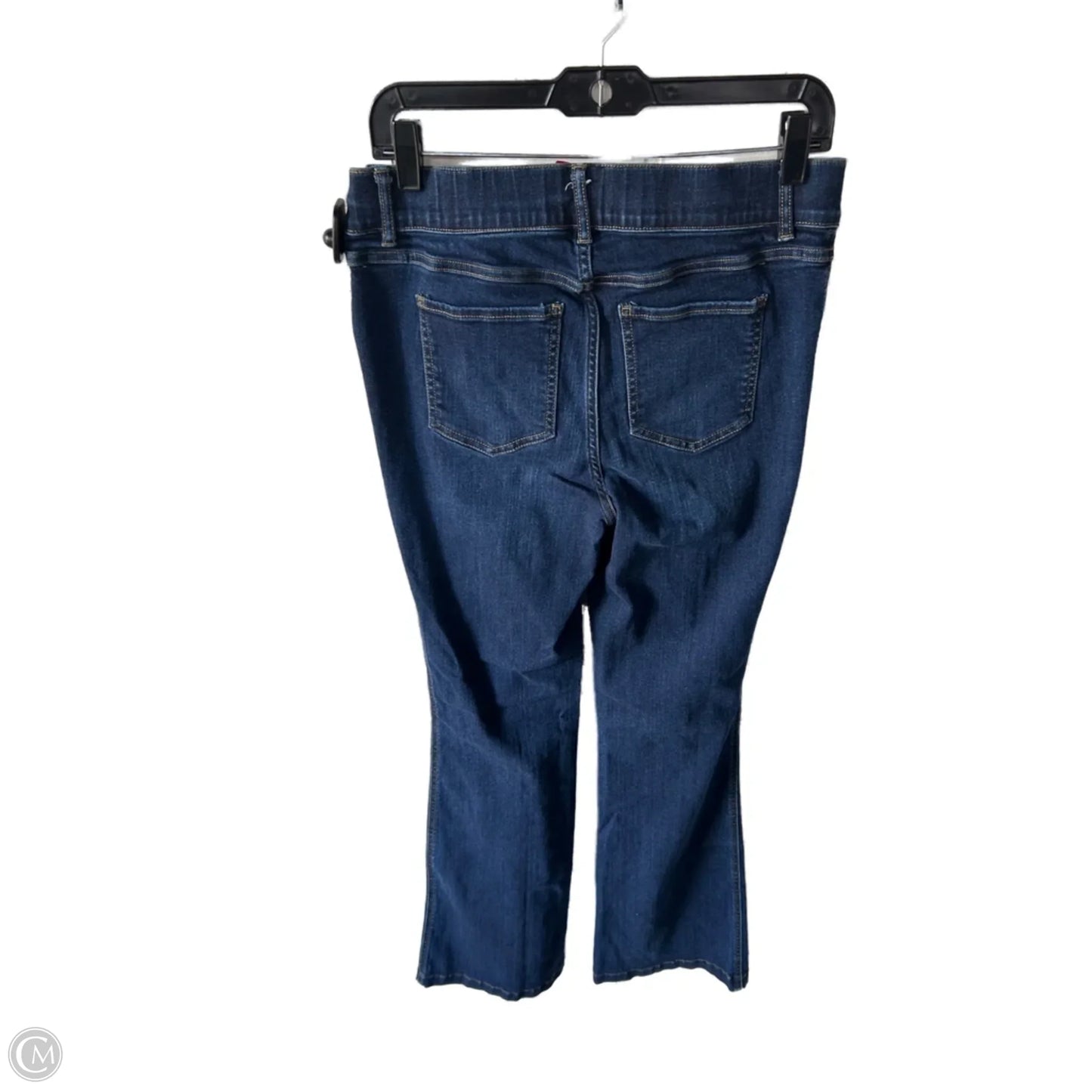 Jeans Flared By Spanx In Blue Denim, Size: 12