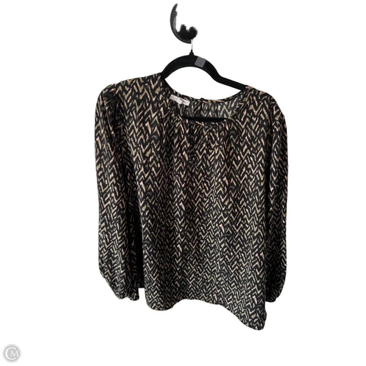Top Long Sleeve By Maurices In Black & Green, Size: 2x
