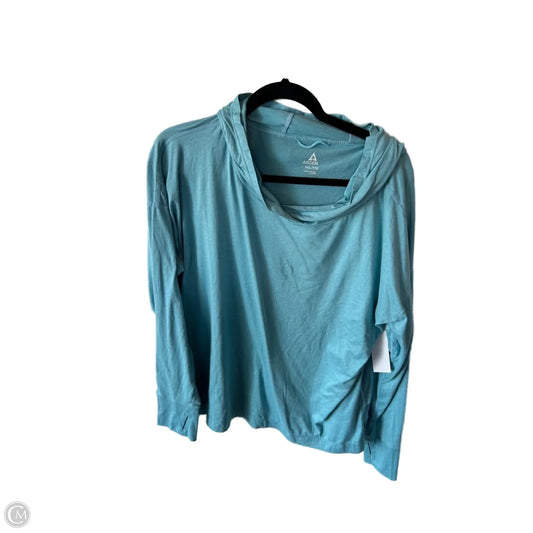 Athletic Top Long Sleeve Hoodie By Clothes Mentor In Blue, Size: Xxl