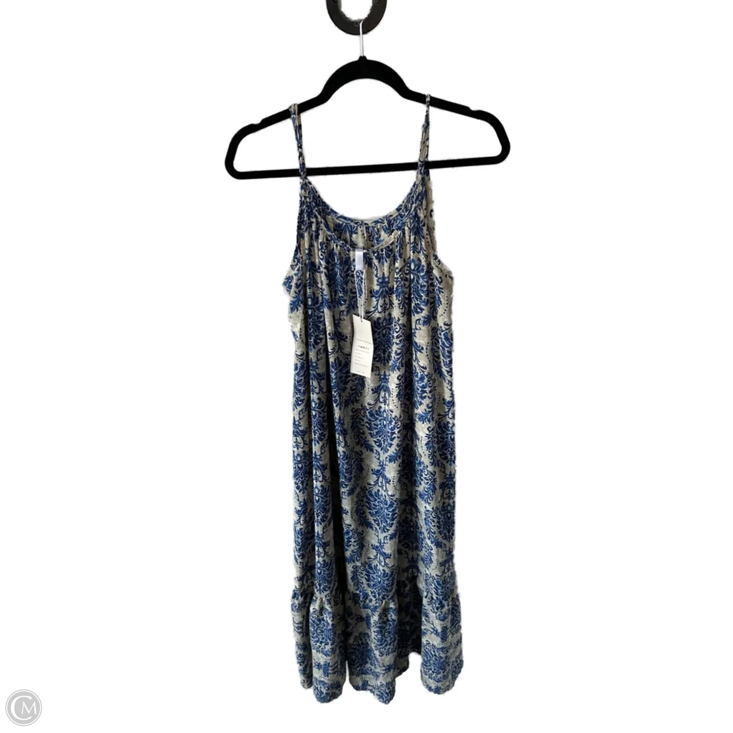 Dress Casual Maxi By Dokotoo In Blue & Cream, Size: 2x