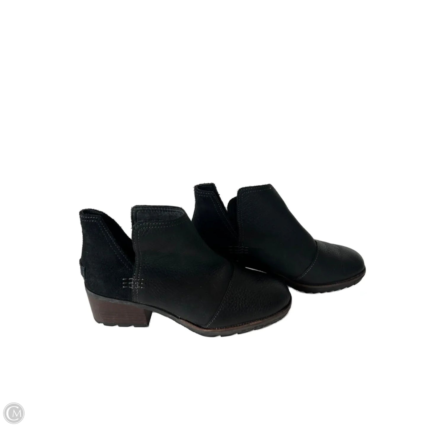 Boots Ankle Heels By Sorel In Black, Size: 6.5