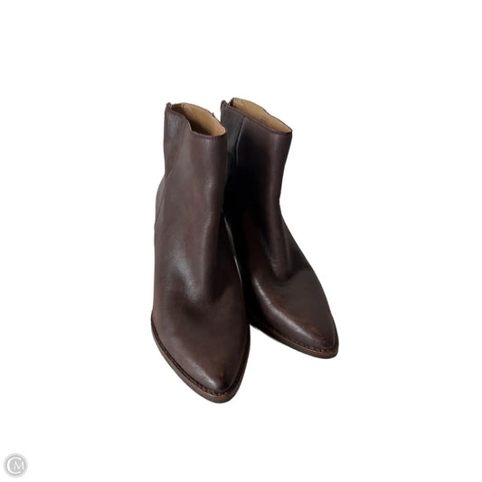 Boots Ankle Heels By Lucky Brand In Brown, Size: 6