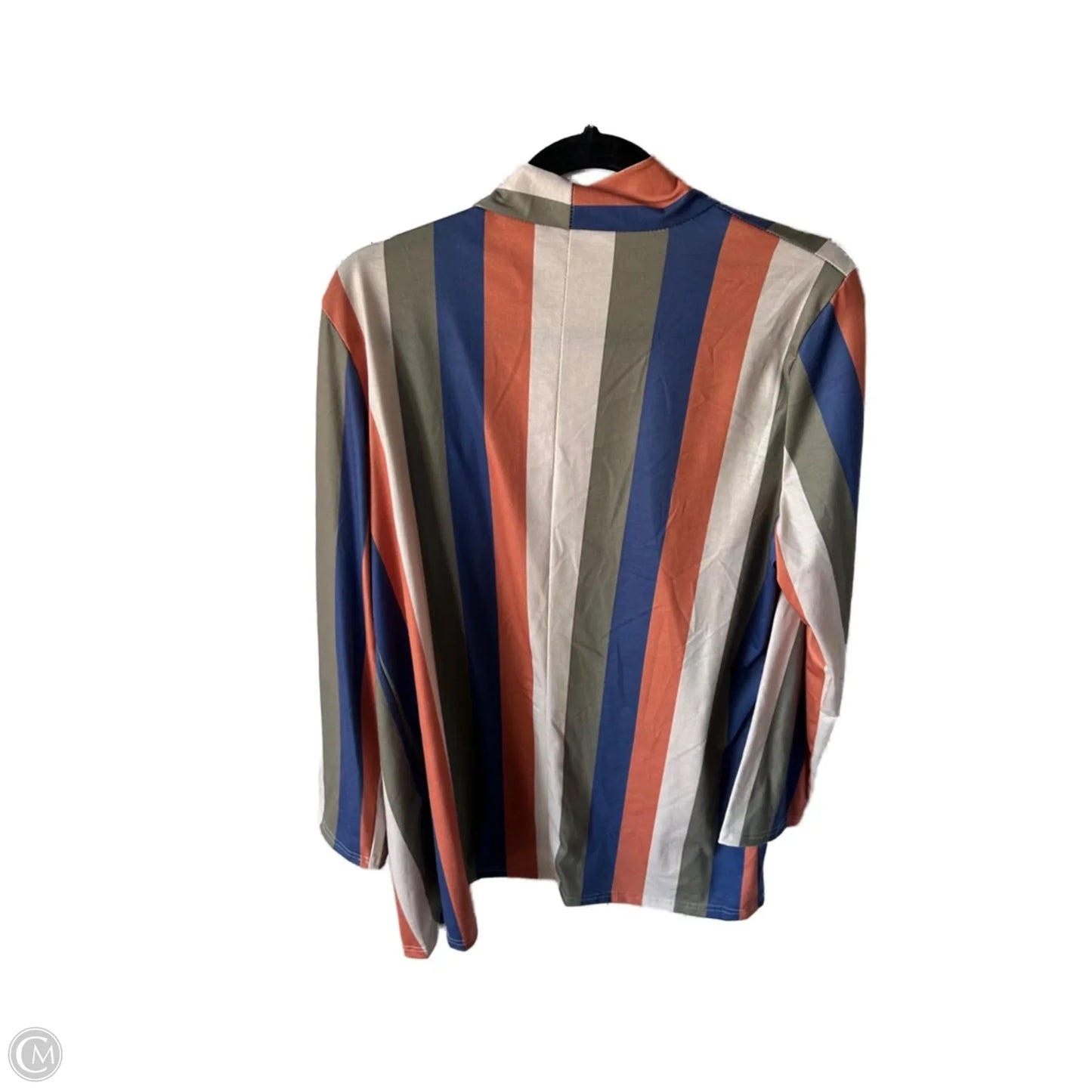 Cardigan By Clothes Mentor In Cream & Orange, Size: L