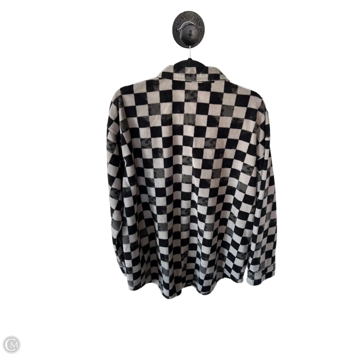 Top Long Sleeve By Maurices In Black & Cream, Size: L