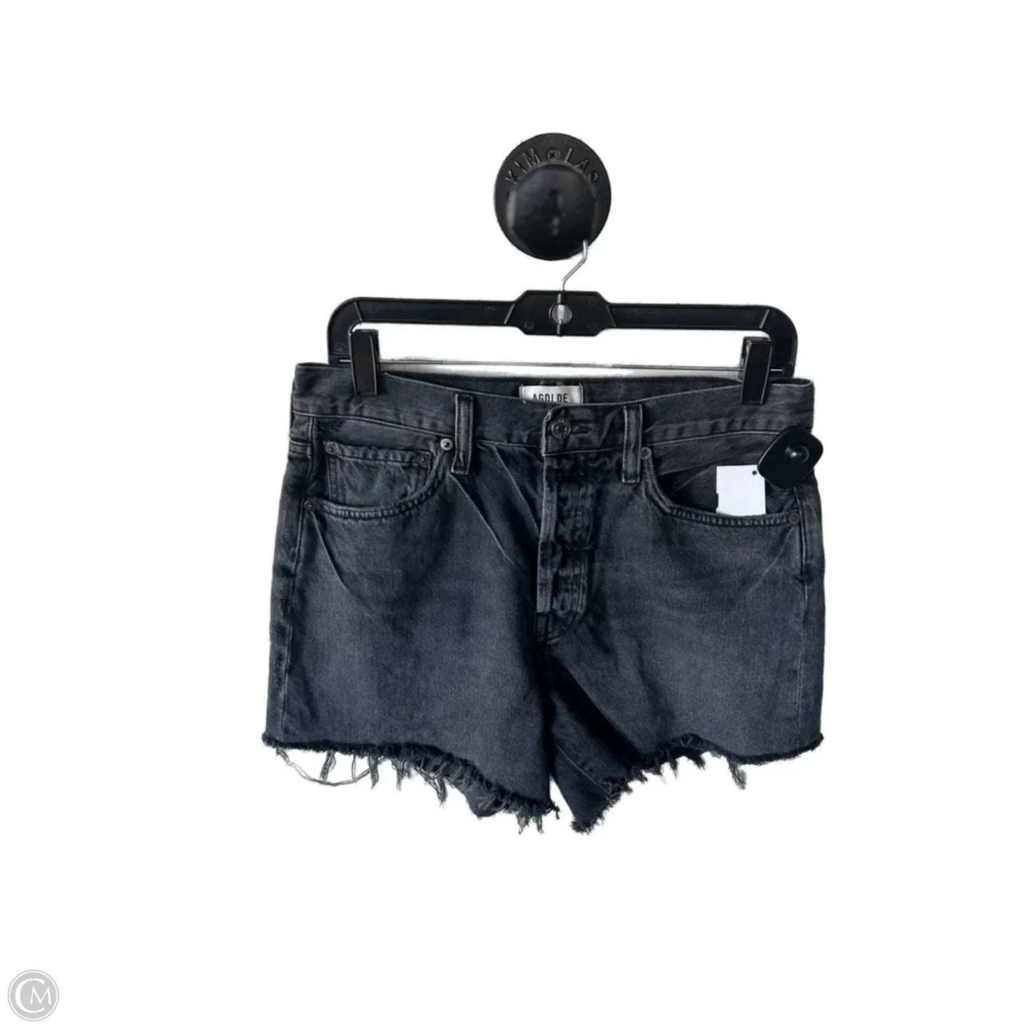 Shorts By Agolde In Black Denim, Size: 4