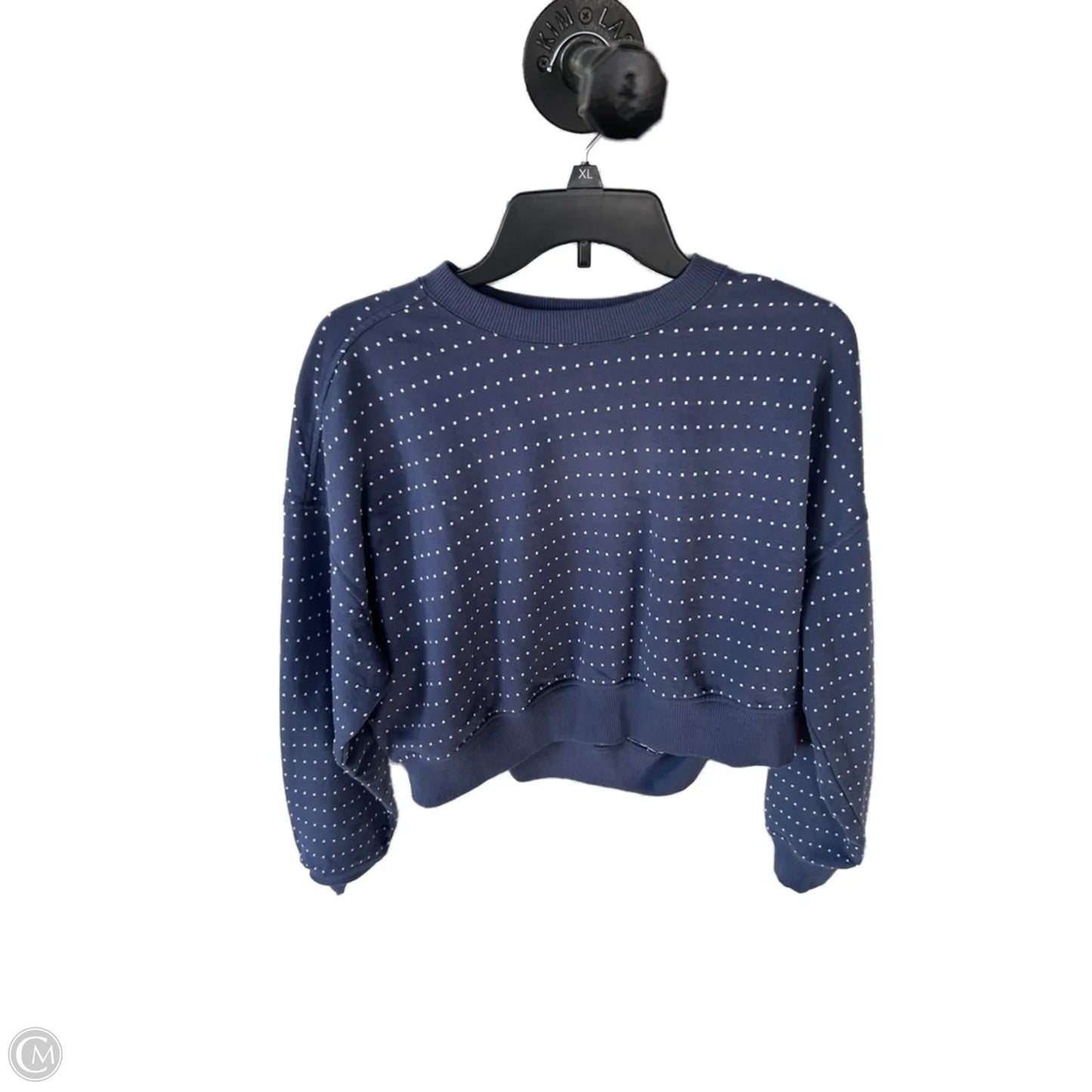 Sweatshirt Crewneck By Aerie In Blue & White, Size: Xxs