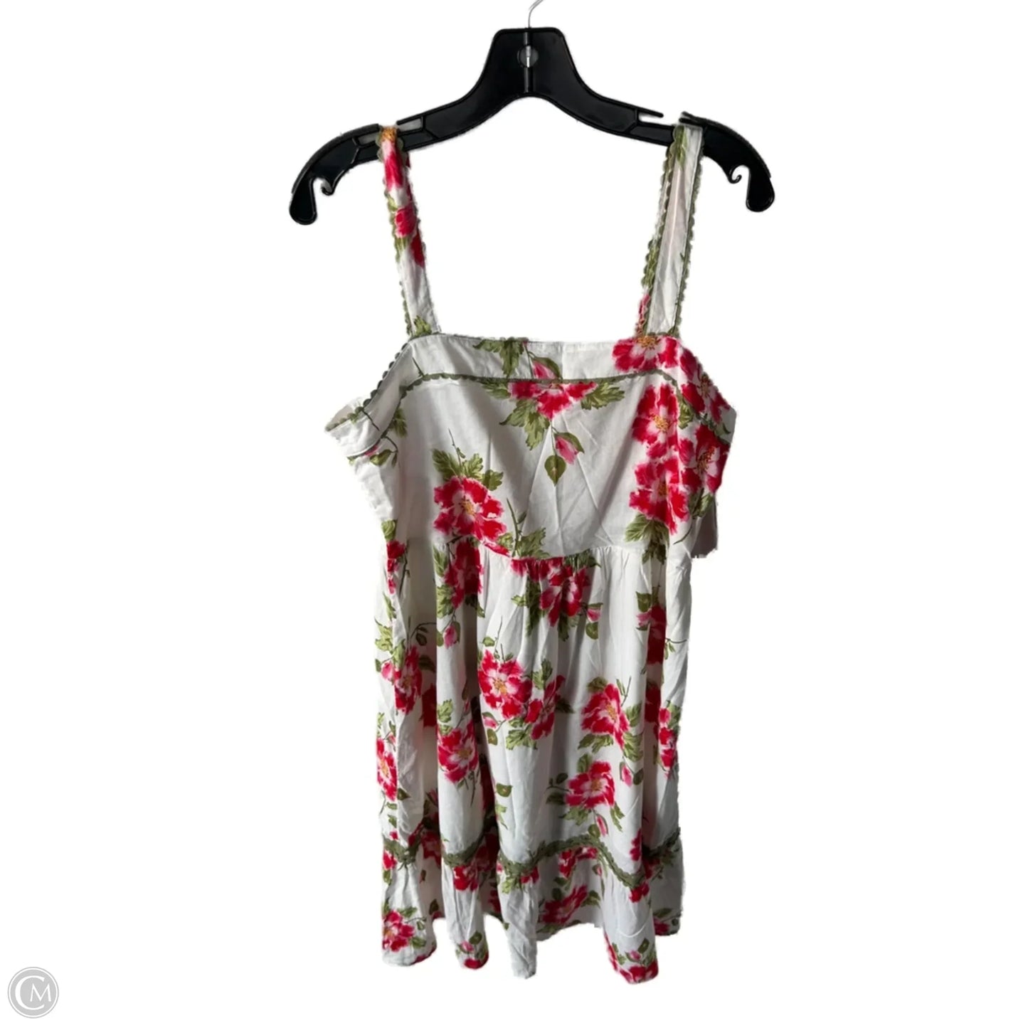 Dress Casual Midi By Lc Lauren Conrad In Red & White, Size: Xl