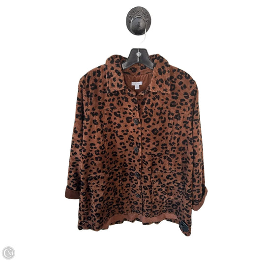 Coat Other By J. Jill In Black & Brown, Size: M
