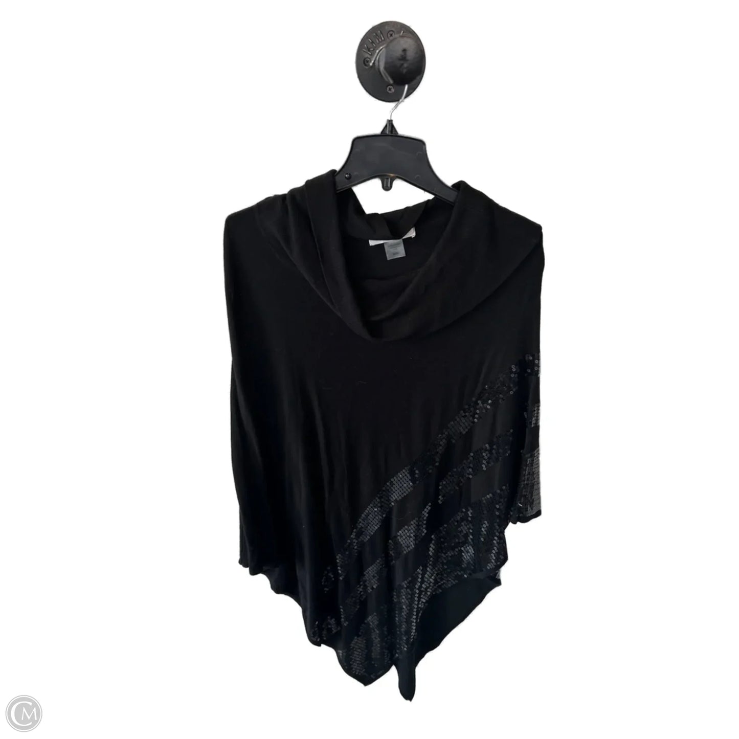 Poncho By Allison Daley In Black, Size: M