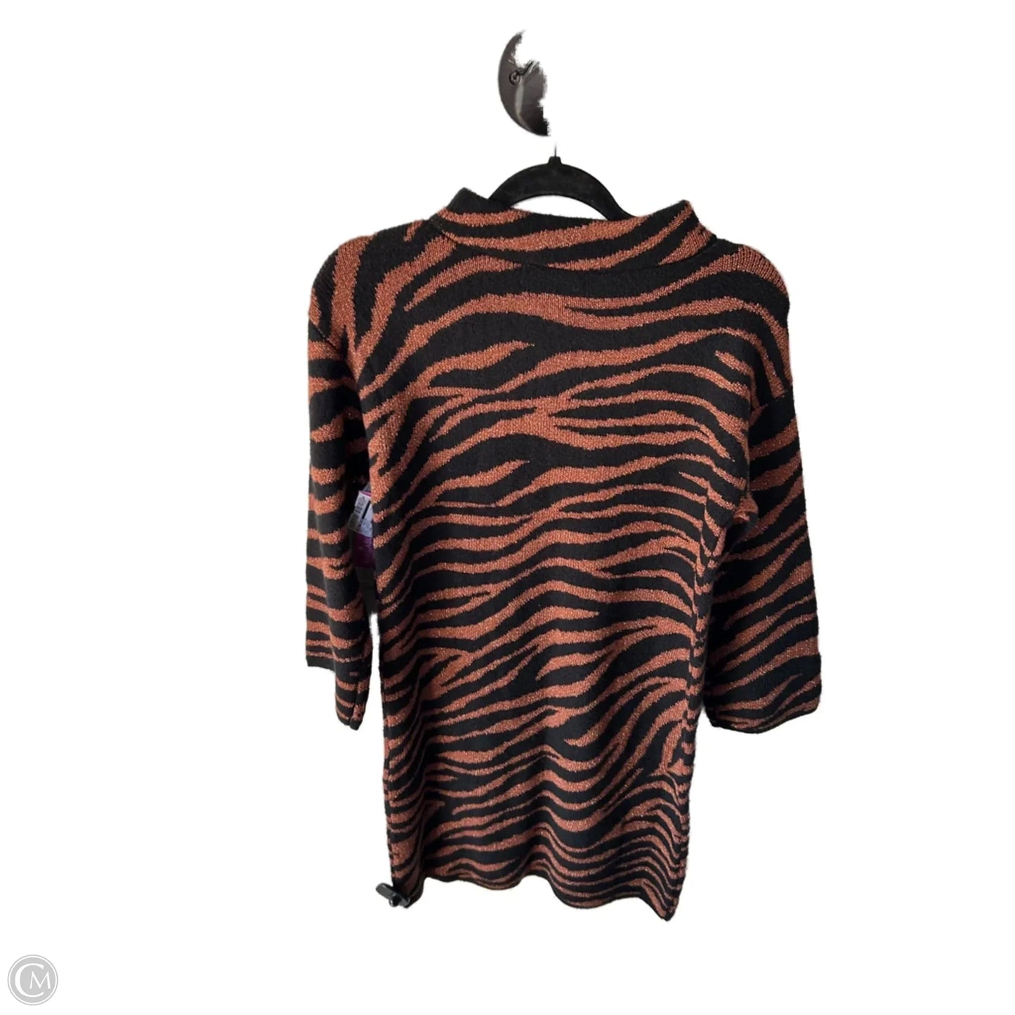 Dress Sweater By Ann Taylor In Black & Brown, Size: Xsp