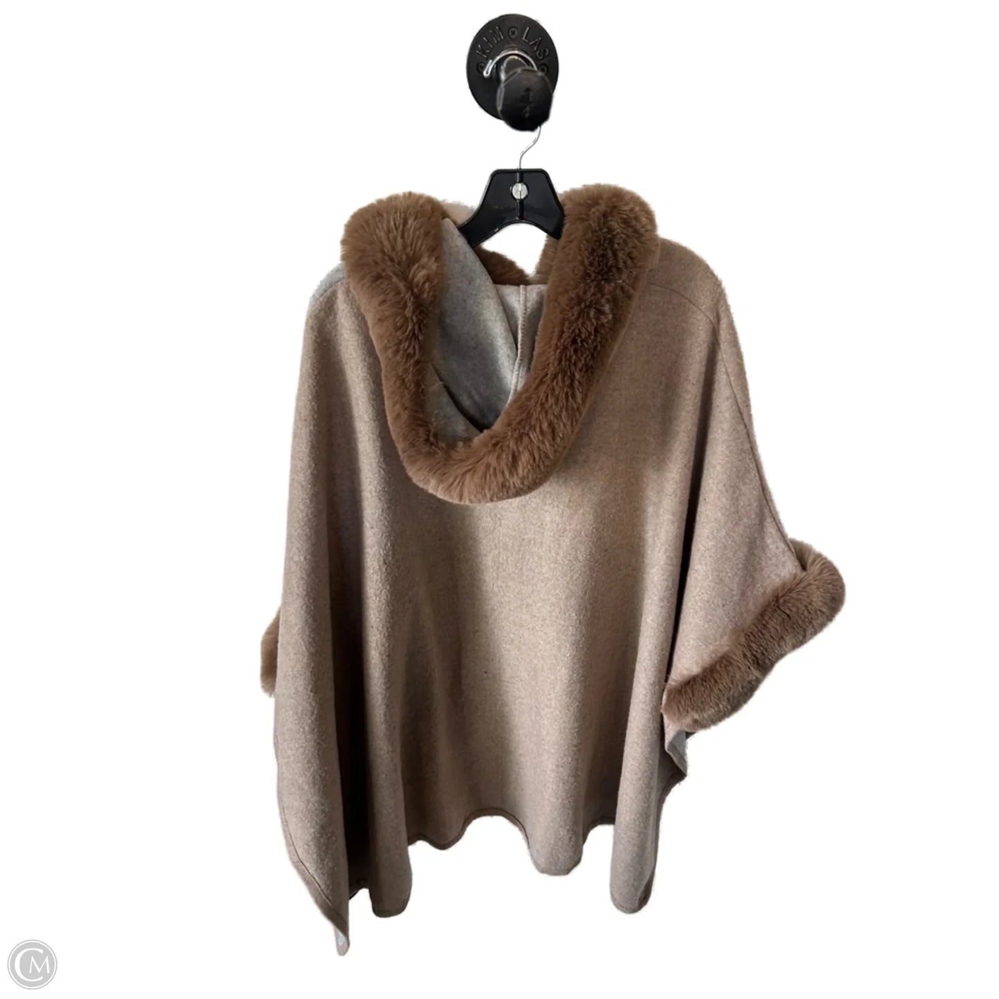 Poncho By Cmc In Grey & Tan, Size: L
