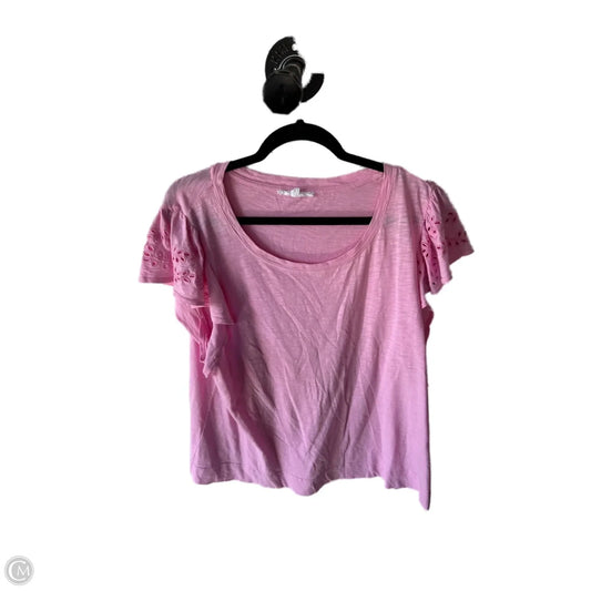 Top Short Sleeve Basic By Jane And Delancey In Pink, Size: Xl