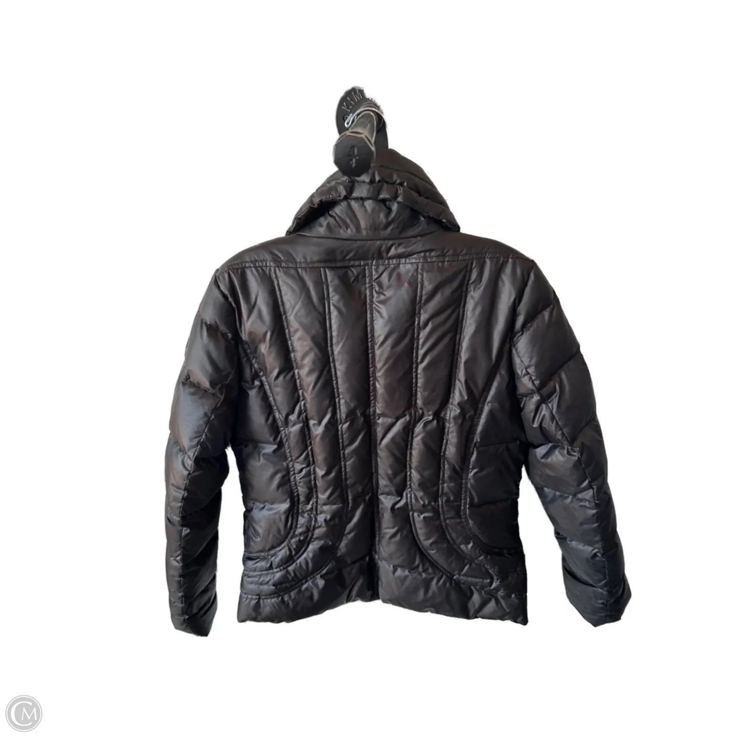 Jacket Puffer & Quilted By Guess In Black, Size: M